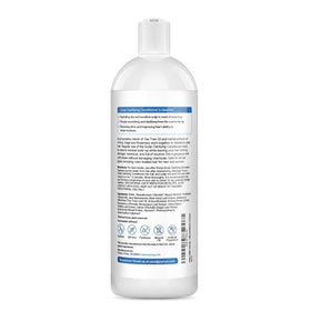 Puriya sulfate-free conditioner label close-up shows plant-based formula.