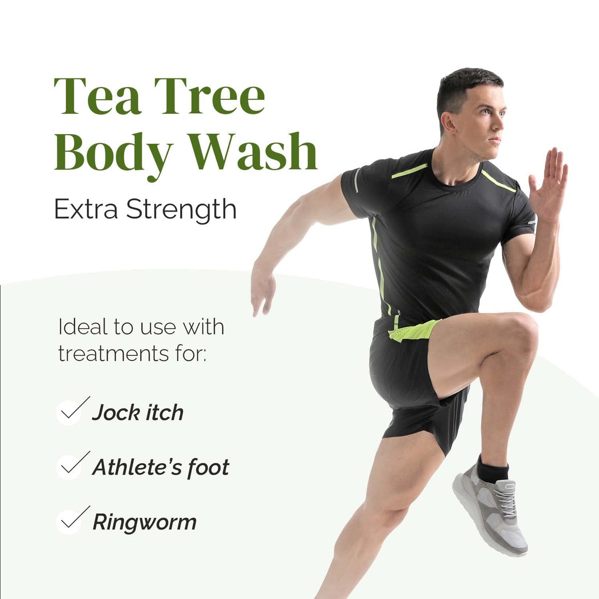 Puriya Tea Tree Body Wash hydration-rich formula leaves skin soft and moisturized.