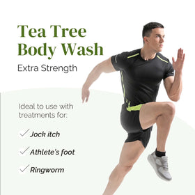 Puriya Tea Tree Body Wash hydration-rich formula leaves skin soft and moisturized.