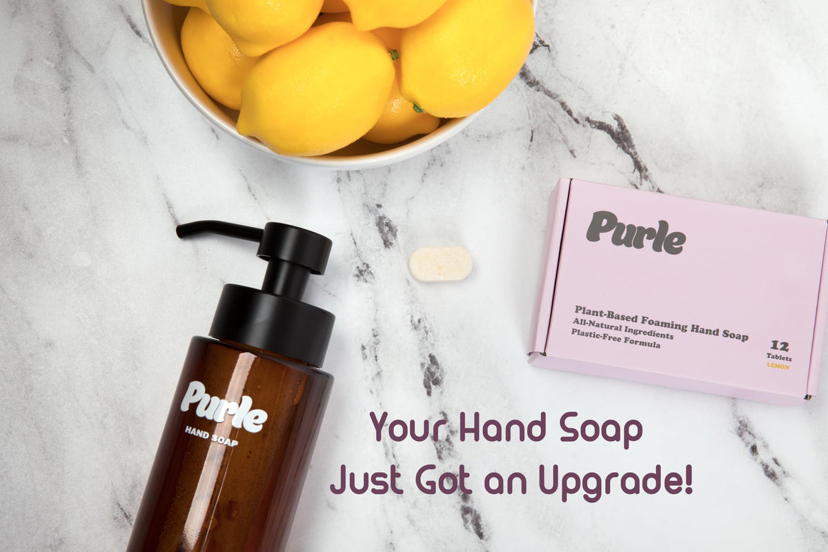 Purle creamy foam quickly rinses clean.