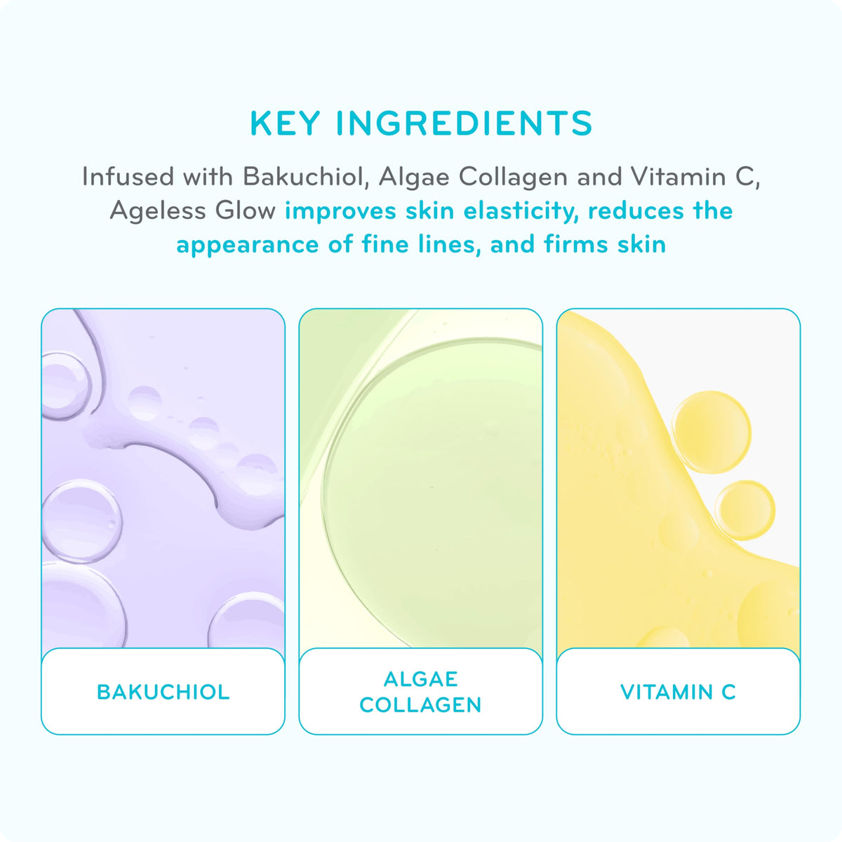 PūrLisse Ageless Glow Serum BB Cream being blended with fingertips for seamless blend