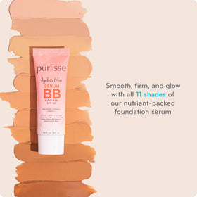 Purlisse swirled-cream texture on skin with dewy luminosity