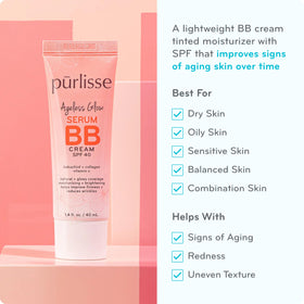 Pūrlisse BB Cream being blended on the skin for a natural glow