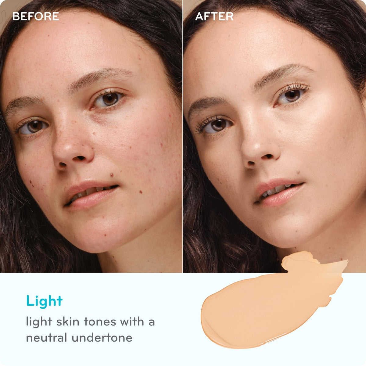 Purlisse Perfect Glow BB Cream Concealer nude swatches display shade range for light skin tones