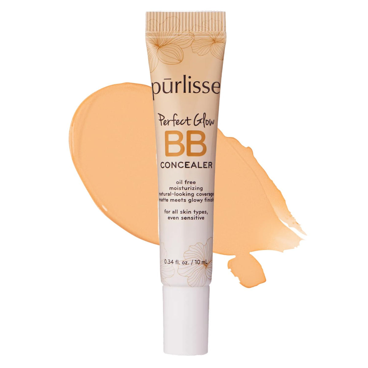 purlisse Perfect Glow BB Concealer under-eye application brightens and smooths the delicate area.
