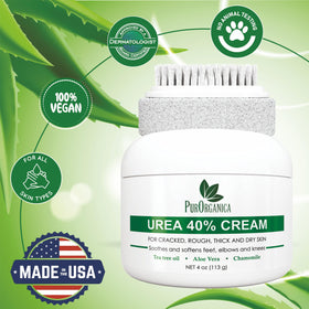 Pumice stone detail included in foot care routine.