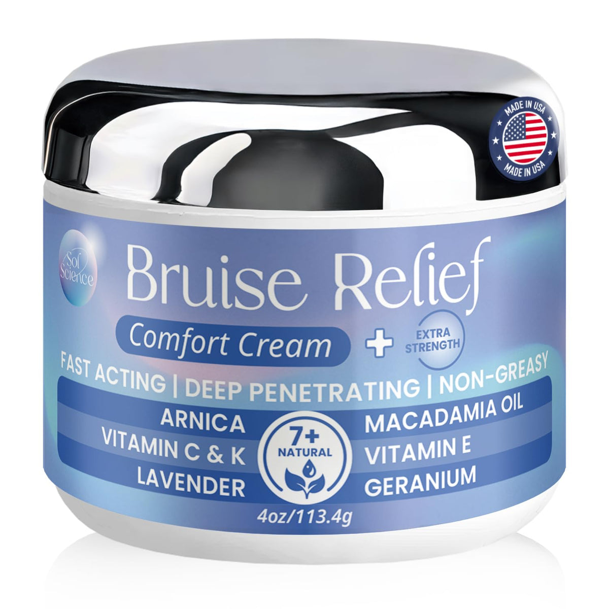 Purple Canyon Bruise Relief Arnica Cream targets bruise fading for balanced skin