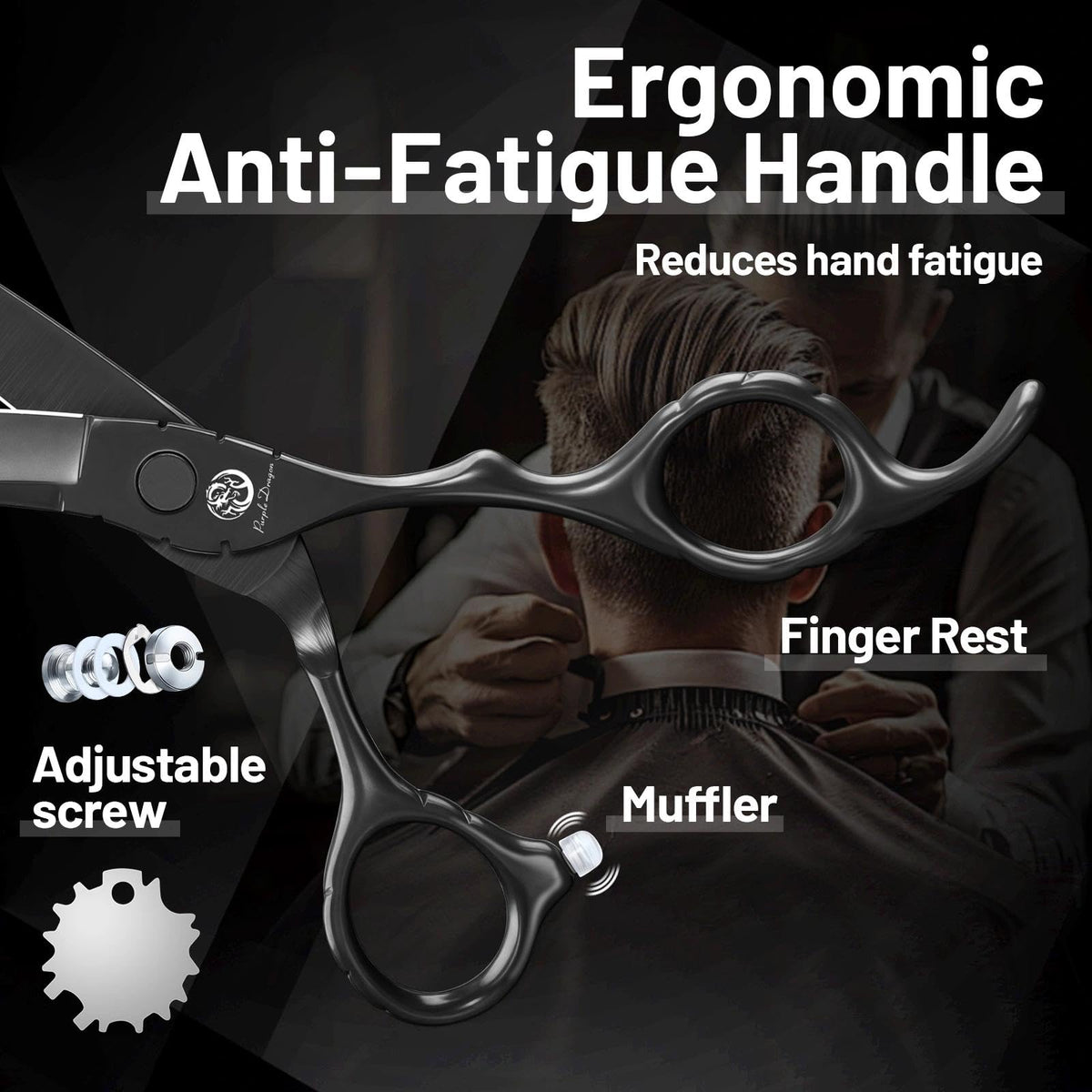 Purple Dragon adjustable screw tension for smooth opening and precise cuts.