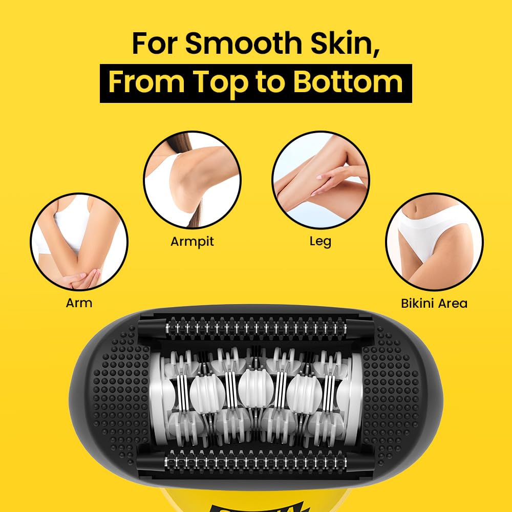 Purple Gorilla Gorilla Technique Epilator 3000V wide 1.2-inch head covers more skin.