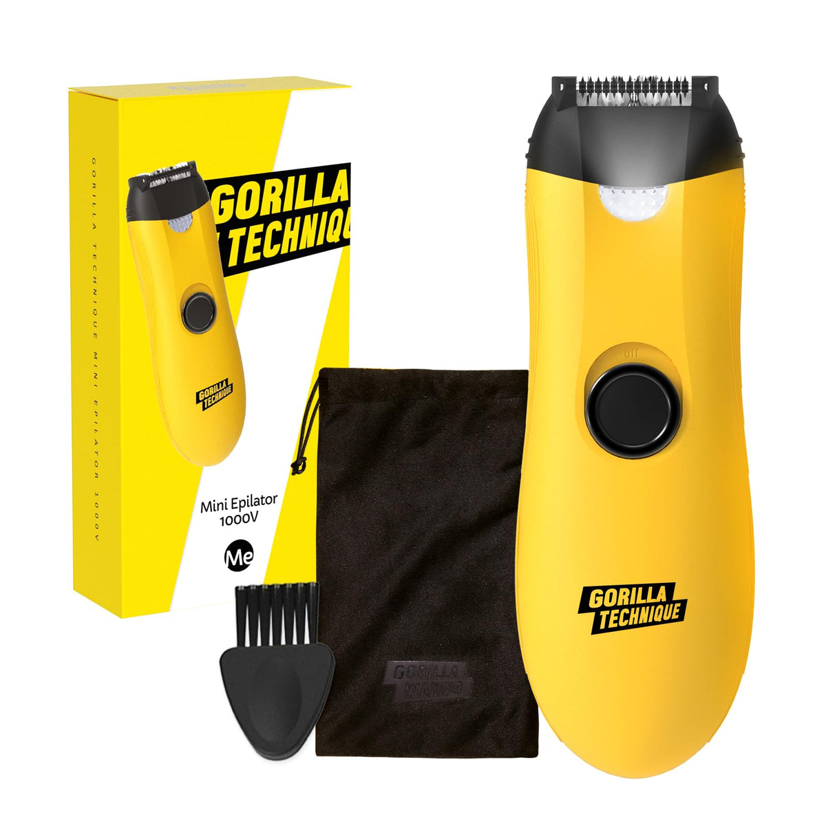 Purple Gorilla mini epilator compact design for on-the-go grooming.