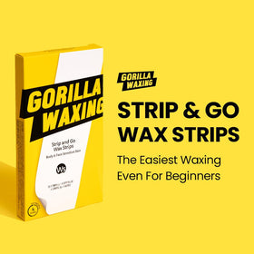 Purple Gorilla Wax Strips Kit double-sided strips for efficient waxing.