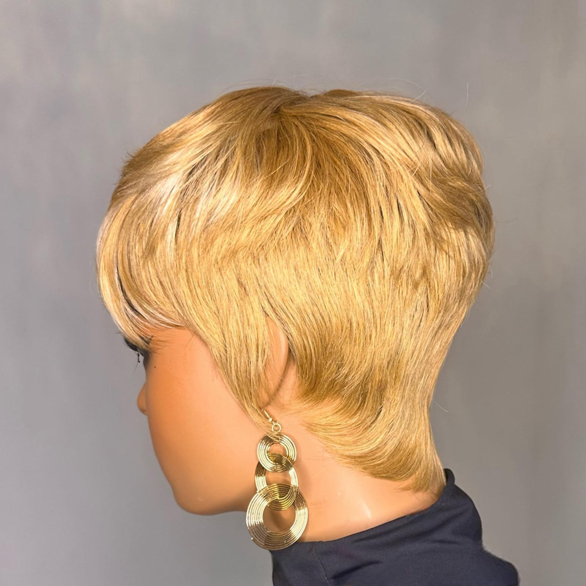 PurpleSexy Pixie Cut wig cap construction with glueless breathable design.