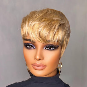 PurpleSexy Pixie Cut wig packaging image showing ready-to-wear convenience.