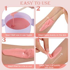 Purplesky hypoallergenic wax gentle on sensitive skin.