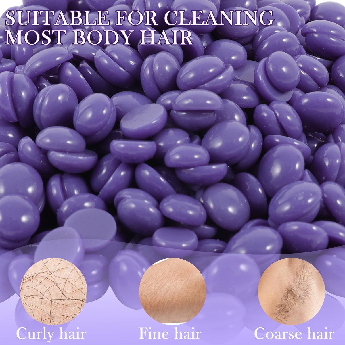 PURPLESKY skin-friendly wax for sensitive skin and coarse hair