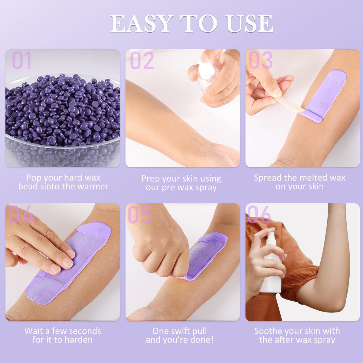 PURPLESKY beads for facial and body use, versatile results