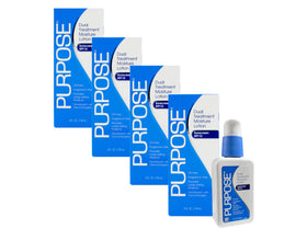 Purpose Dual Treatment Moisture Lotion SPF 10 bottle provides lightweight daily hydration.