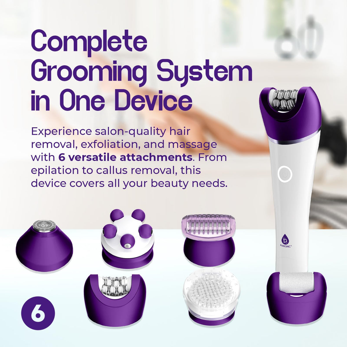 Pursonic waterproof image demonstrates shower-use capability for versatile routines.