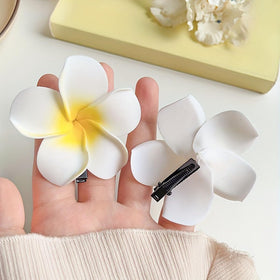Pursuestar foam plumeria petals clip for lightweight wear