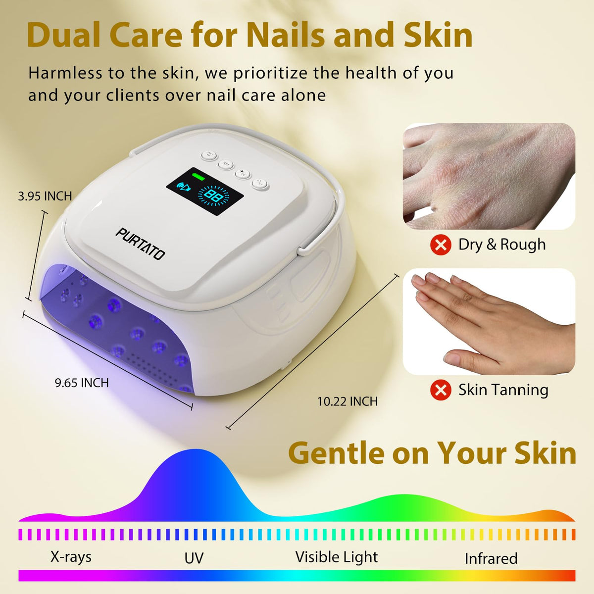 Purtato infrared sensor automatically powers on for hands-free use