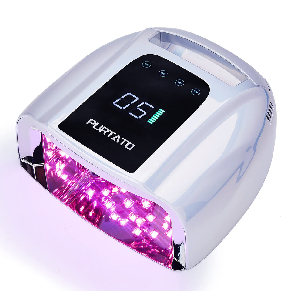 Purtato 96W UV nail lamp for fast curing at home.