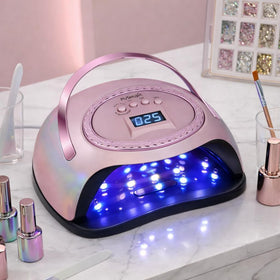 Pushujia 288W UV LED Nail Lamp front view for ultra-fast gel curing