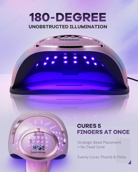 Pushujia low heat mode 99s for gentler curing on sensitive nails