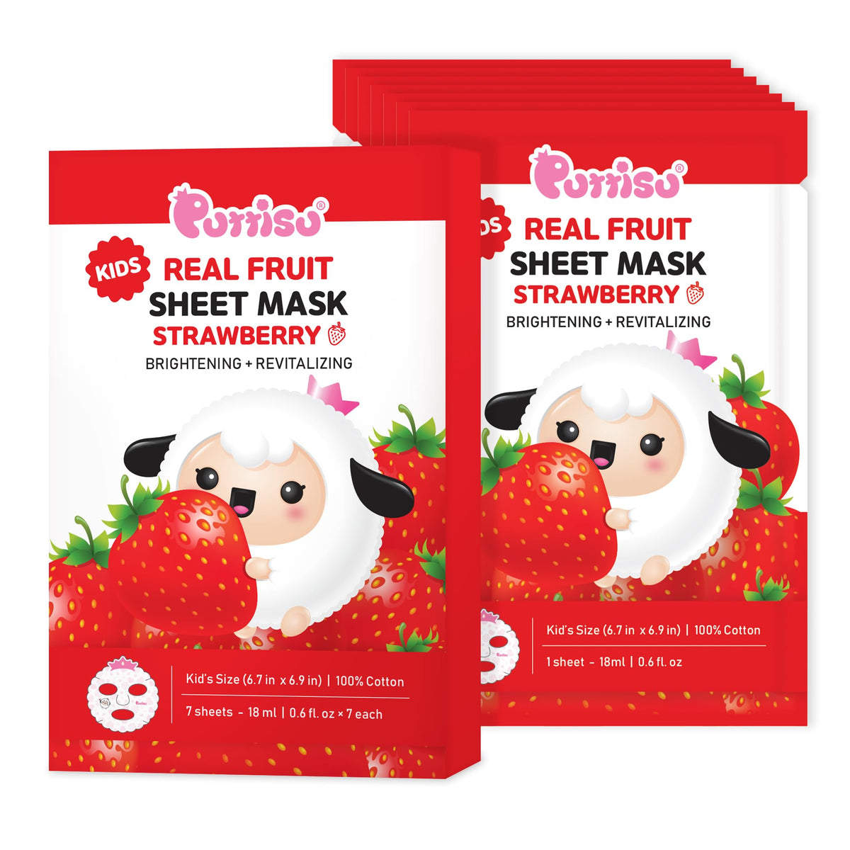 Puttisu kids moisturizing mask demonstrates safe, soft skincare for young skin.