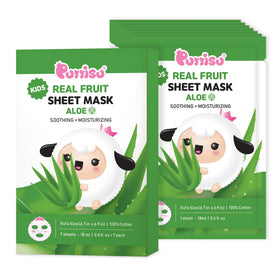 Puttisu Real Fruit Mask for kids features kid-friendly face-fit in aloe formula