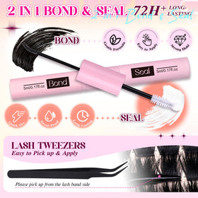PVDKIW fluffy volume lash clusters for multi dimensional volume