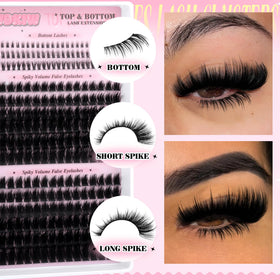 PVDKIW lash tweezers for precise cluster placement.
