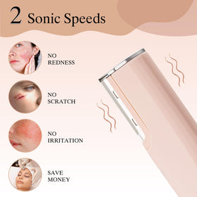 pvqKing Dermaplane Razor includes 6 refill blades for extended skincare sessions.