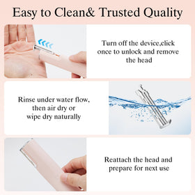 pvqKing Dermaplane Razor glides smoothly to reduce redness during use.