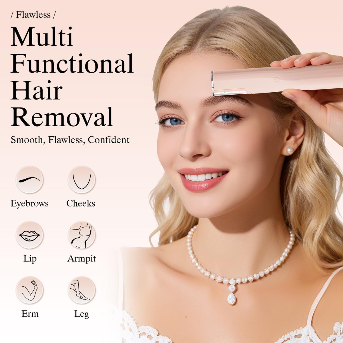 pvqKing Dermaplane Razor two-speed control for sensitive and normal skin.