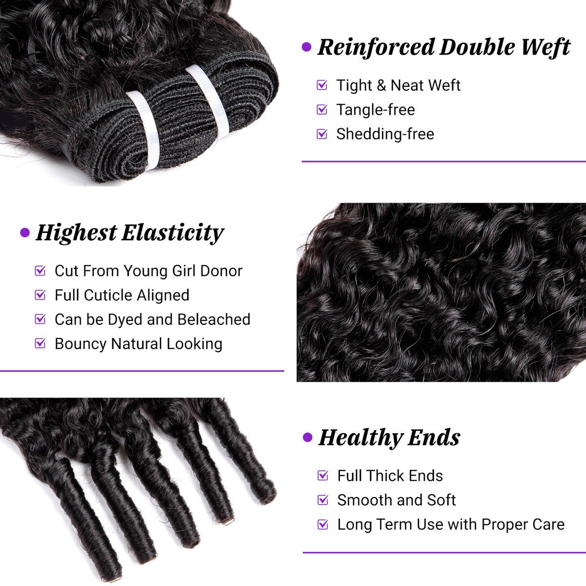 PXCPXC Burmese curly bundles 16in provide smooth weave and versatile styling options.