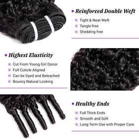 PXCPXC Burmese curly bundles 16in provide smooth weave and versatile styling options.