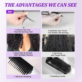 PXCPXC Burmese curly bundles 20in deliver dramatic waves and easy blending with hair.