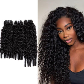 PXCPXC Burmese curly hair bundles 14 inch for seamless day-to-day volume and easy styling.