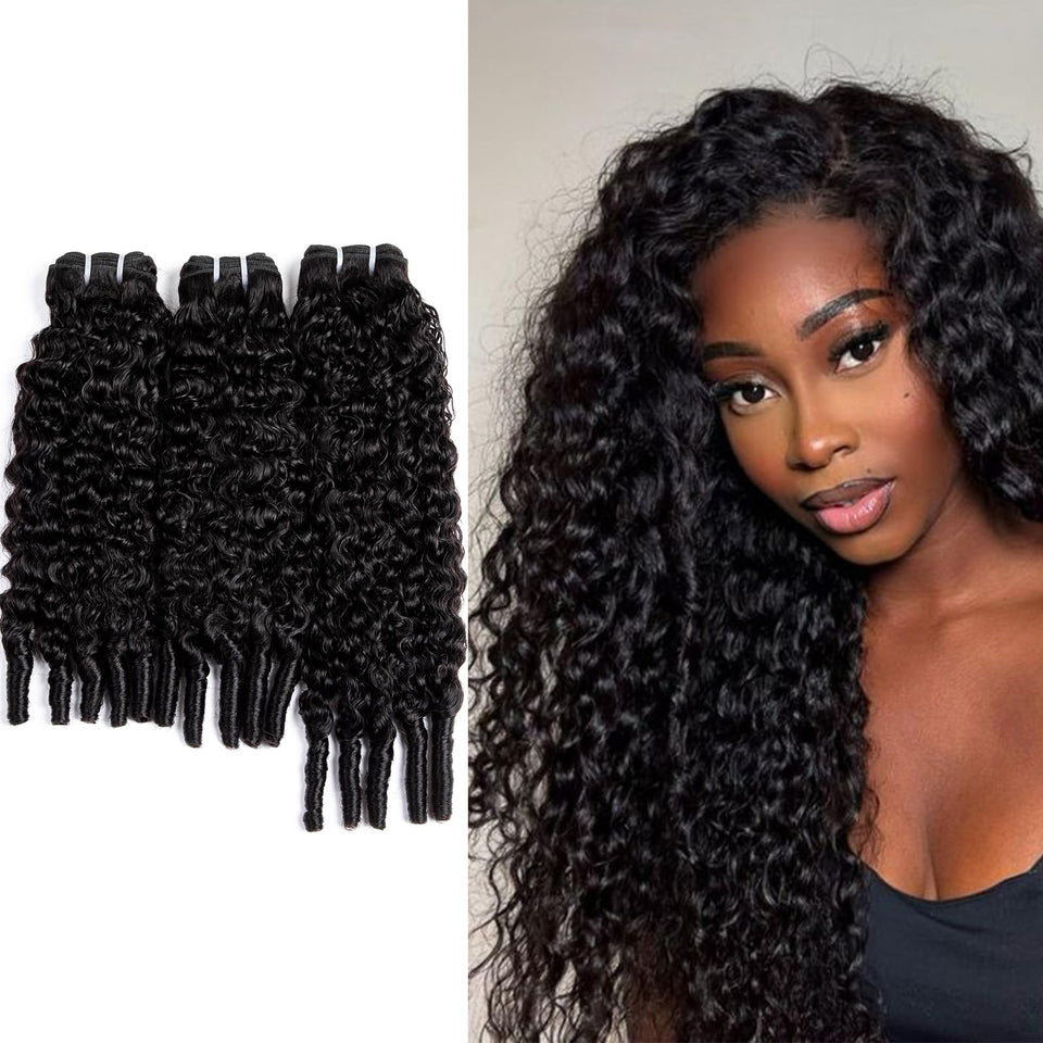 PXCPXC Burmese curly hair bundles 14 inch for seamless day-to-day volume and easy styling.