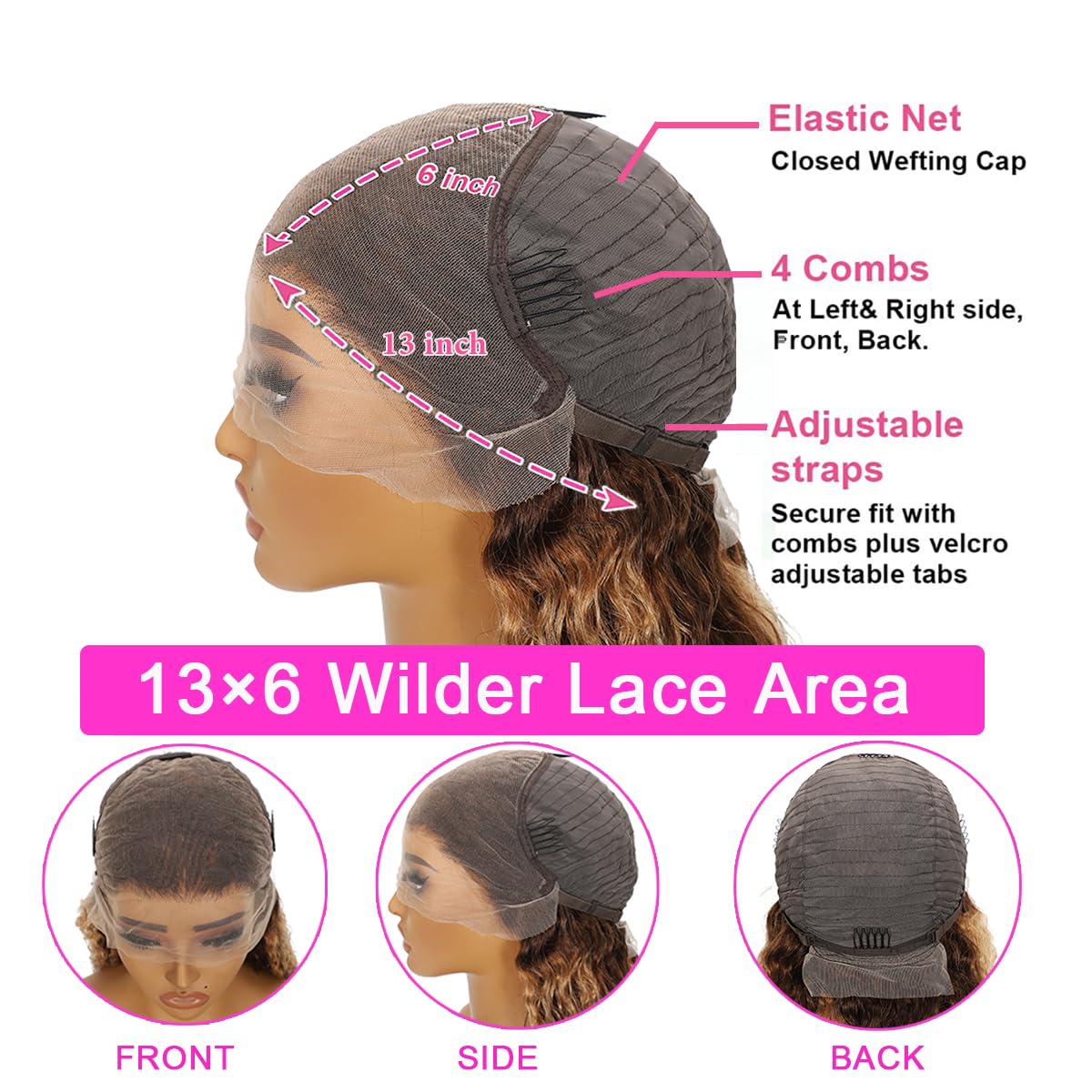 PXTPXT Bleached knots on lace-front wig ideal for smooth Parting lines.