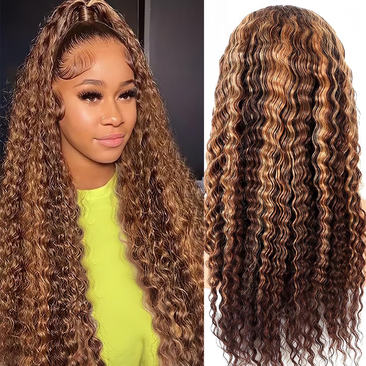 PXTPXT HD Swiss lace front 13x6 wig close-up showing seamless scalp blend.