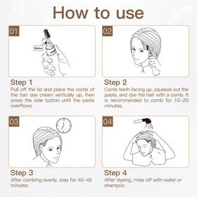 PYEONAN full-head dyeing action ensures even gray coverage.