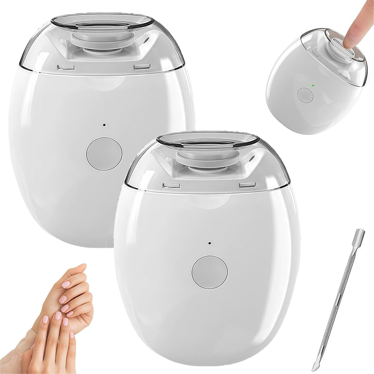 Pyrova portable nail clipper with LED light for precise trimming.