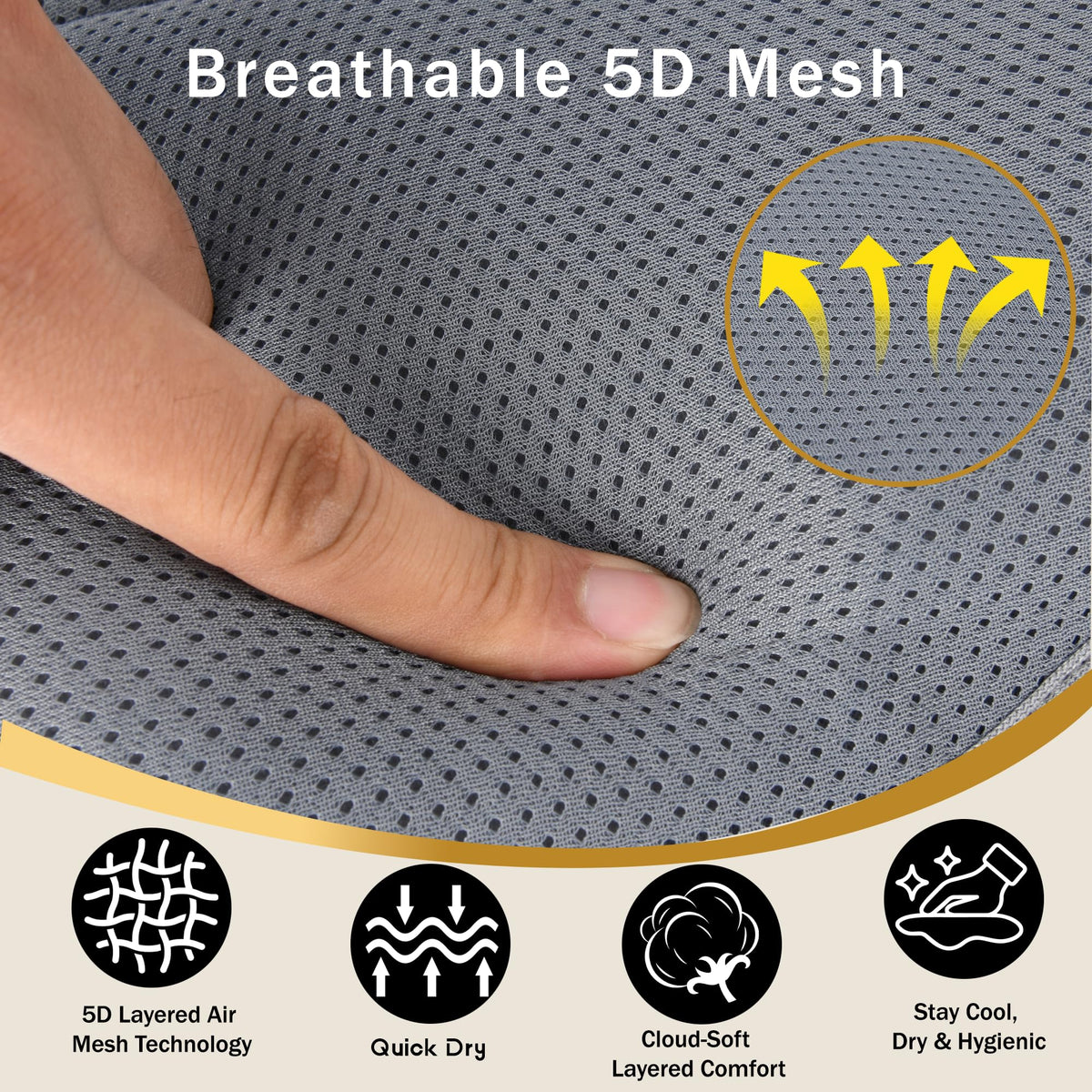 PYRRHIC 5D fabric provides soft, breathable comfort during long soaks.
