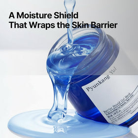 Pyunkang Yul PKY Barrier Shield Gel Mask gently spread on skin for breathable moisture