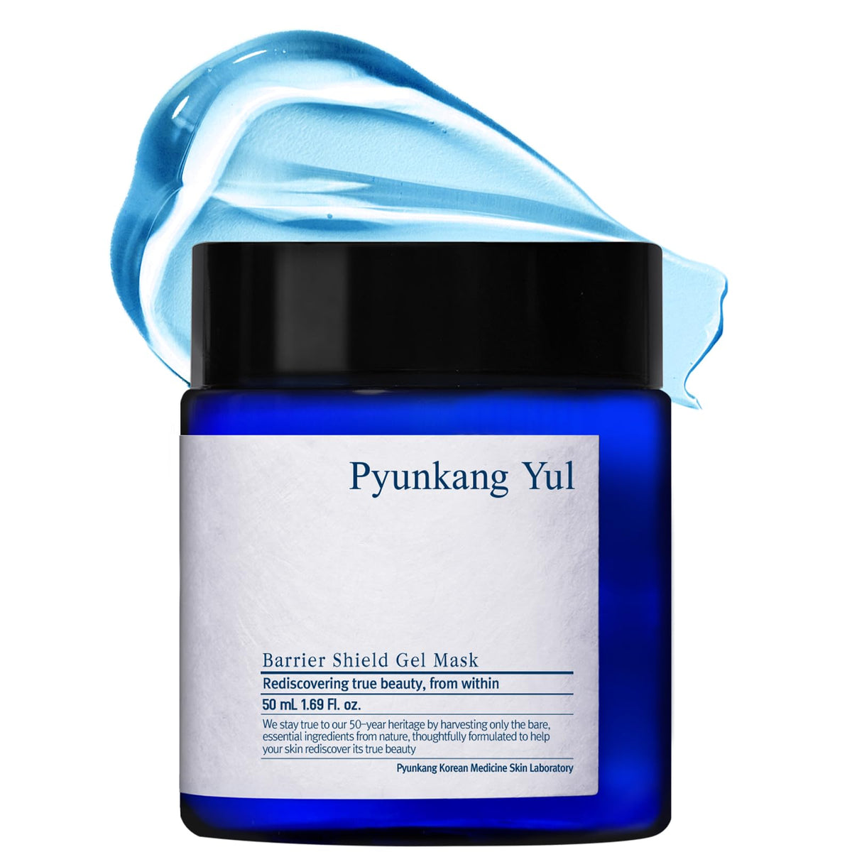 Pyunkang Yul PKY Barrier Shield Mask jar showing hydrating gel texture for calm skin