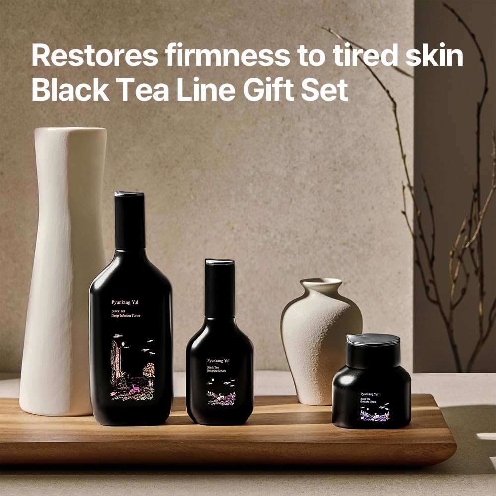 Pyunkang Yul PKY Black Tea Revitalizing Serum 45ml, nourishing for radiant skin.