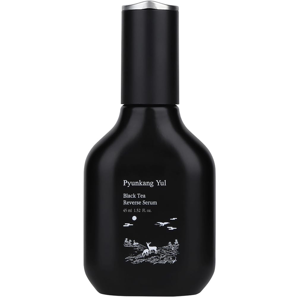 Pyunkang Yul PKY Black Tea Serum bottle for daily skin nourishment