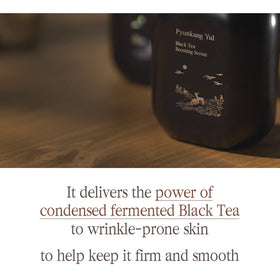 PKY Black Tea Serum non-sticky finish on skin after use