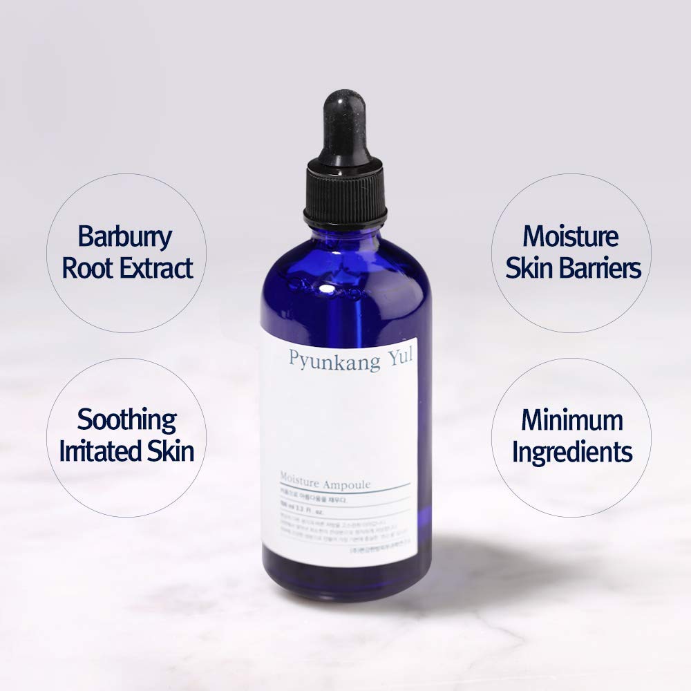 Pyunkang Yul PKY Moisture Ampoule texture close-up, highlighting a lightweight, quick-absorbing serum.